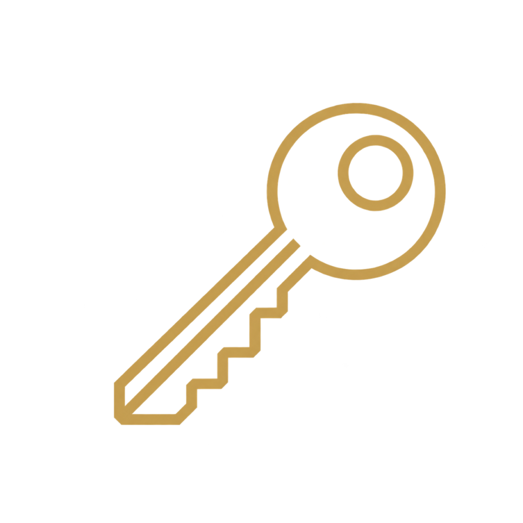 minimal gold key icon (1)